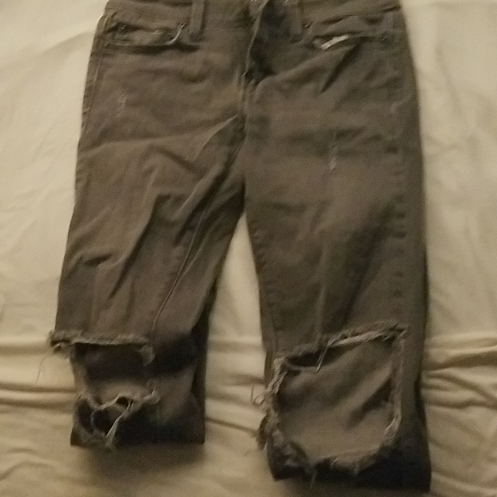 Distressed jeans